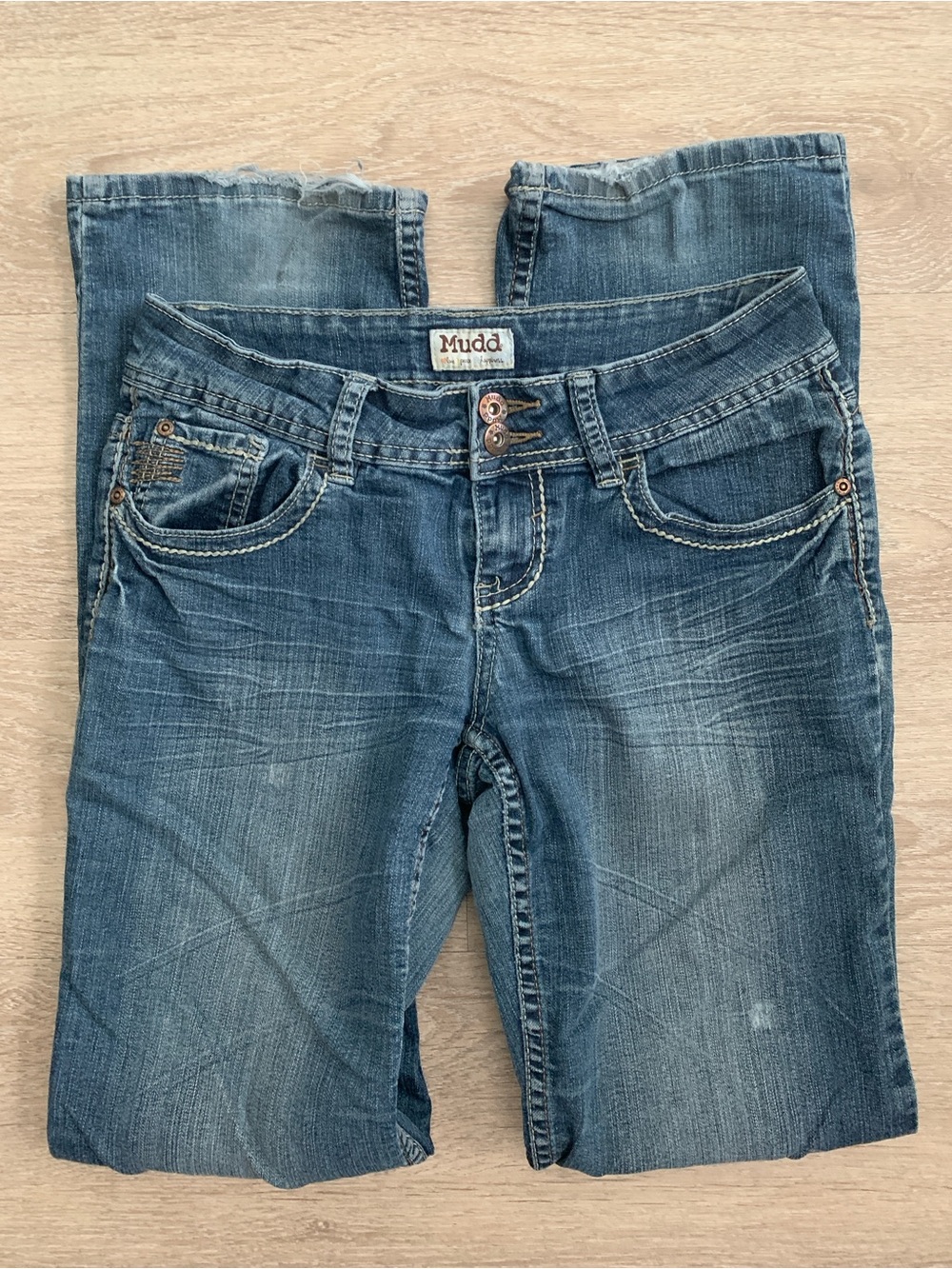 Mudd Low Rise Straight Leg Denim Jeans Size 7